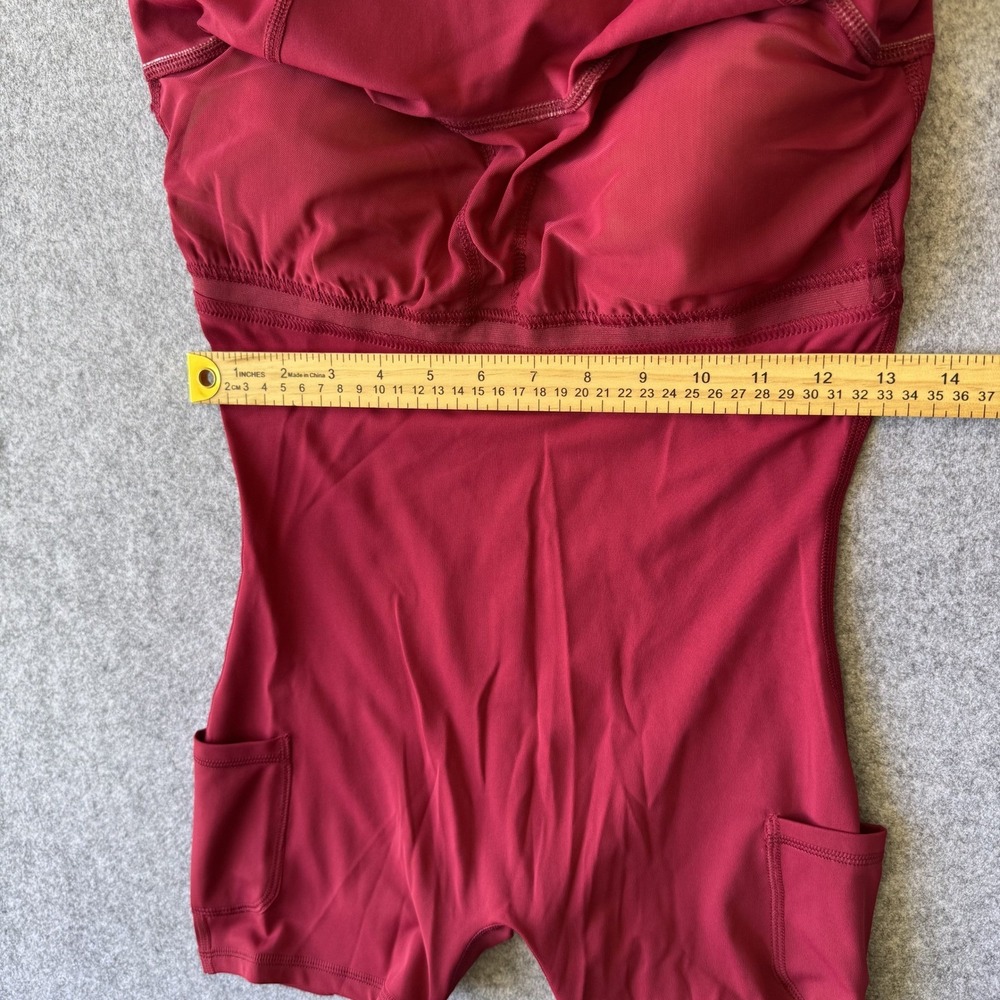 90 Degree by Reflex Courtside Utility Bra Dress Beet Red Womens M NWT - Picture 10 of 14